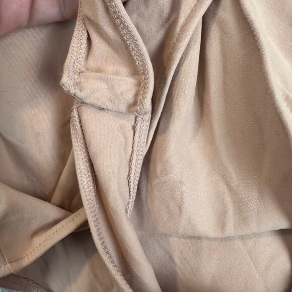 Zara Nude Beige High Neck Sleeveless Halter Bodysuit S Small - Picture 7 of 10